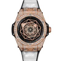 Hublot Sang Bleu King Gold Pavé 465.OS.1118.VR.1704.MXM18