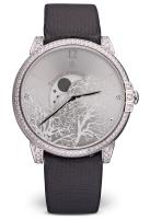 Harry Winston Midnight Moon Phase 18K White Gold & Diamonds 450/UQMP39W