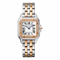 Cartier Panthere de Steel Rose Gold Diamonds Medium Model W3PN0007
