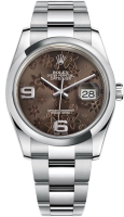 Rolex DateJust Bronze Floral Motif 116200