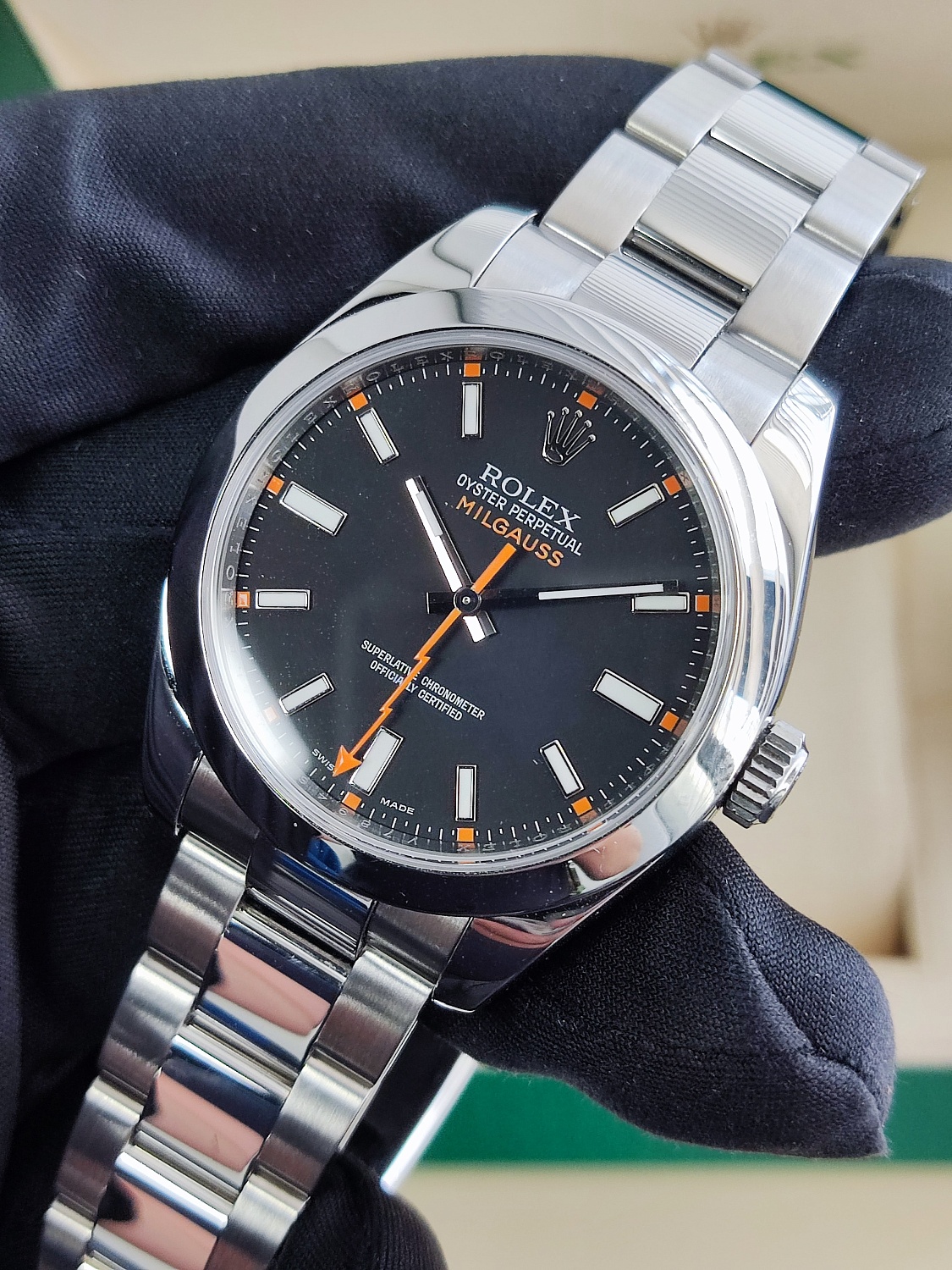 Rolex Milgauss 40 mm Black Dial 116400