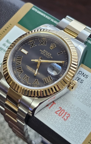 Rolex Oyster Datejust Steel and Yellow Gold 41mm 116333 bkro