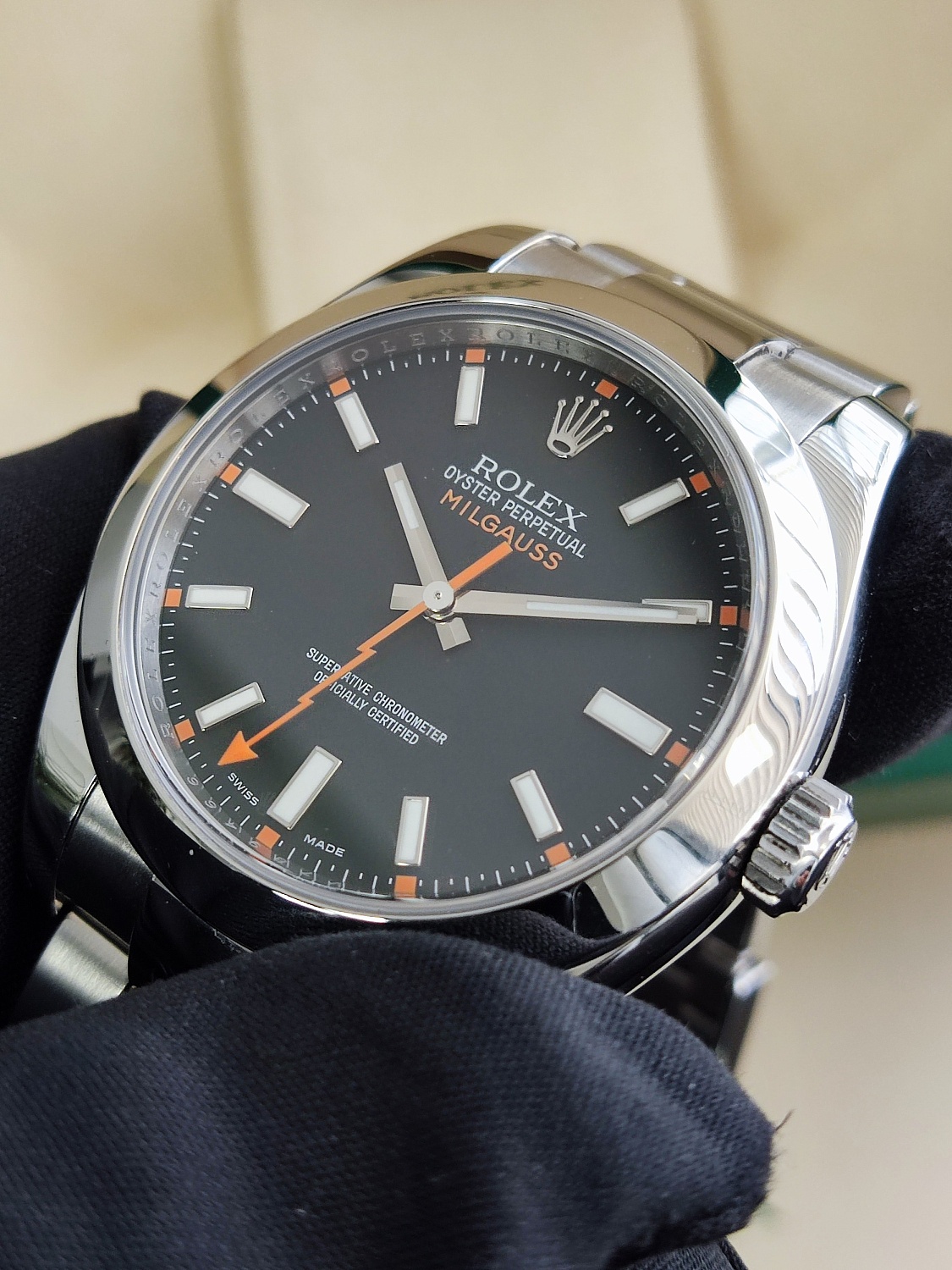 Rolex Milgauss 40 mm Black Dial 116400