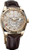 Rolex Sky-Dweller Yellow Gold Champagne Arabic Dial on Strap 326138
