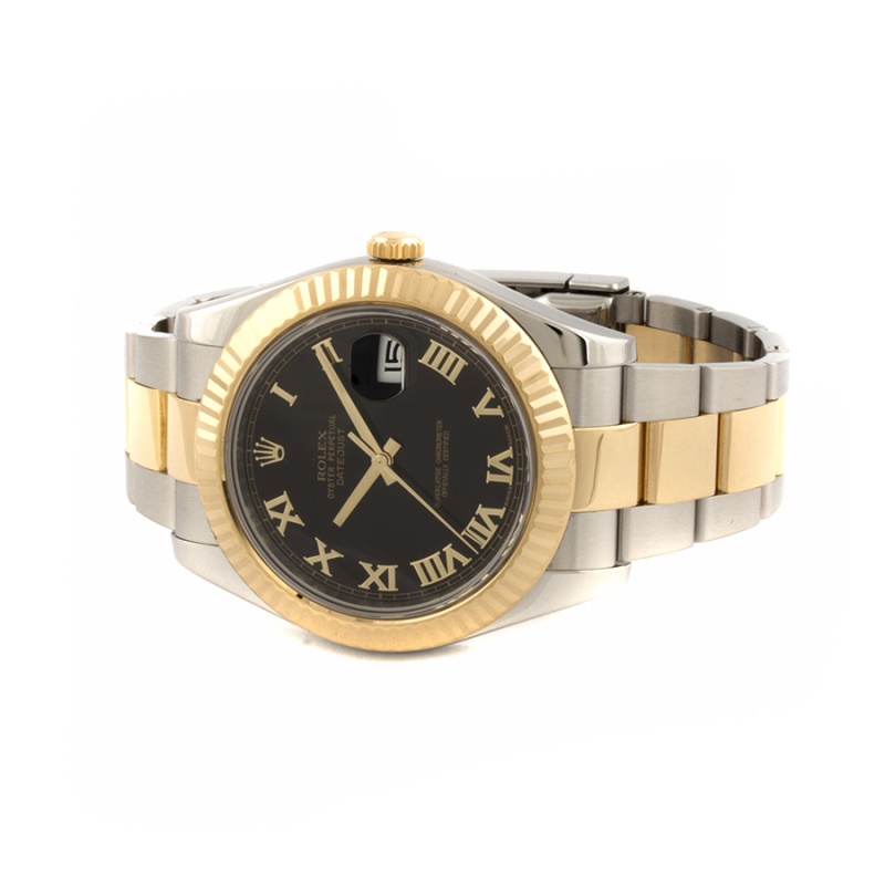Rolex Oyster Datejust Steel and Yellow Gold 41mm 116333 bkro