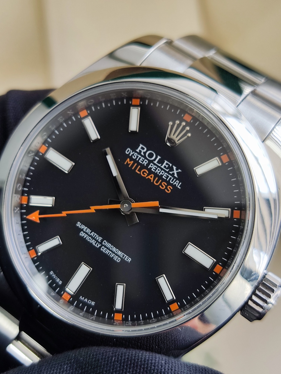 Rolex Milgauss 40 mm Black Dial 116400