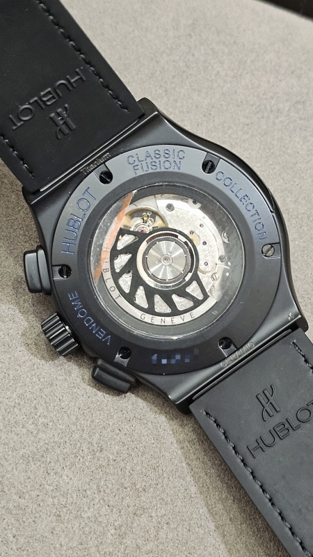 Hublot Classic Fusion Chronograph All Black Blue 521.CI.1190.GR.ABB12